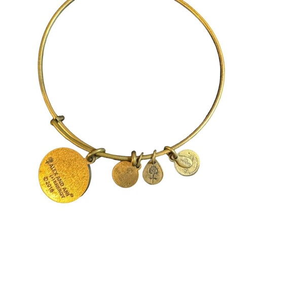 Alex And Ani Path of Life Energy Bangle Bracelet Rafaelian Gold Tone - Picture 5 of 6